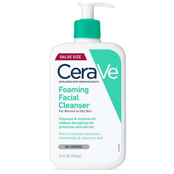 Limpiador facial de espuma CeraVe